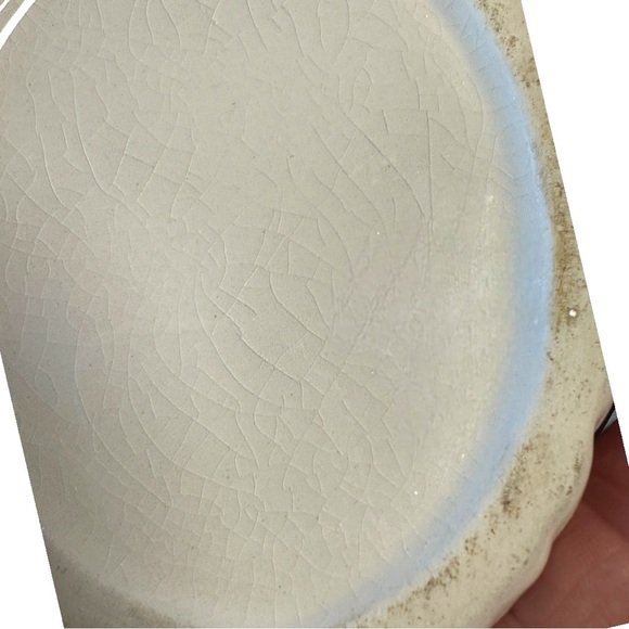 Vintage Ceramic Head Vase Smiling Baby Boy w/ Dimples and Blue Hat - Picture 7 of 8